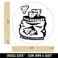 thumbnail image 2 of Bag of Tortilla Chips Crisps Self-Inking Rubber Stamp Ink Stamper - Red Ink - Medium 1 Inch, 2 of 7