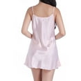 thumbnail image 6 of BLVB Women Satin Nightgown Babydoll Dress Sleepwear Mini Slip Nightwear with Adjustable Straps S-XXL, 6 of 6