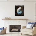 thumbnail image 3 of Stupell Industries Dark Nautilus Shell Nature Painting Black Floater Framed Canvas Art Print Wall Art, 25 x 31, 3 of 10