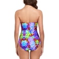 thumbnail image 7 of RELLECIGA Women's Tummy Control Swimwear Strapless One Piece Swimsuit for Women, 7 of 7