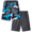 Surf Camo/Tivoli Charcoal, variant on Kanu Surf Boys Swim Trunks - UPF 50 Quick Dry Swim Shorts for Boys with Inner Mesh Lining 2 Pack