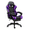 Purple, variant on Wingomart Ergonomic Gaming Chair with Footrest, High Back Faux Leather Gaming Chair With RGB led light and Adjustable Armrest Height Adjustable Swivel