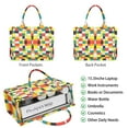 thumbnail image 2 of Large Capacity Tote Bag,Rainbow Checkered Pattern Handbag Fashion Luxury Tote Bag,15.7"x13"x 5.1" Inches,Laptop Compatible, 2 of 6