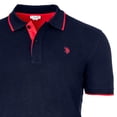 thumbnail image 3 of U.S. POLO ASSN. Polo de hombre con detalles en contraste - piqué, logotipo, algodón elástico Azul oscuro S (Small), 3 of 3