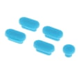 thumbnail image 3 of Tapones de silicona antipolvo 5 unids Sunnimix azul, 3 of 5