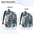 thumbnail image 2 of Salouo Butterflies Skull Bows for Travel Backpack for Men Women,Casual Laptop Backpack Daypack Business Work Bag for Travel、Hiking、Weekend -Small, 2 of 5