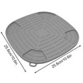 thumbnail image 2 of Silicone Heat Resistant Mat for NJ Crispi Air Fryer FN101 Non-Slip Dishwasher Safe Countertop Protector,10.6\" Square,High-Temp 446°F,Ventilated Design (Black/White/Grey/Green), 2 of 8