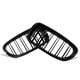 thumbnail image 1 of ABS doble línea protectora reemplazable rejilla de riñón delanteroGlossy Ridney Grille Front Grill Motors Styling Accesorios reemplazables 51137261356 Reemplazo para Sedan F10 de 5 series 2010-2016 Yuarrent VI001701-00B, 1 of 6