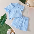 thumbnail image 2 of Toddler Boy Outfit Baby Boys Clothes Summer Outfits Shirt Shorts Set 2Pcs Boys Clothing Sets 0-3 T, 2 of 7