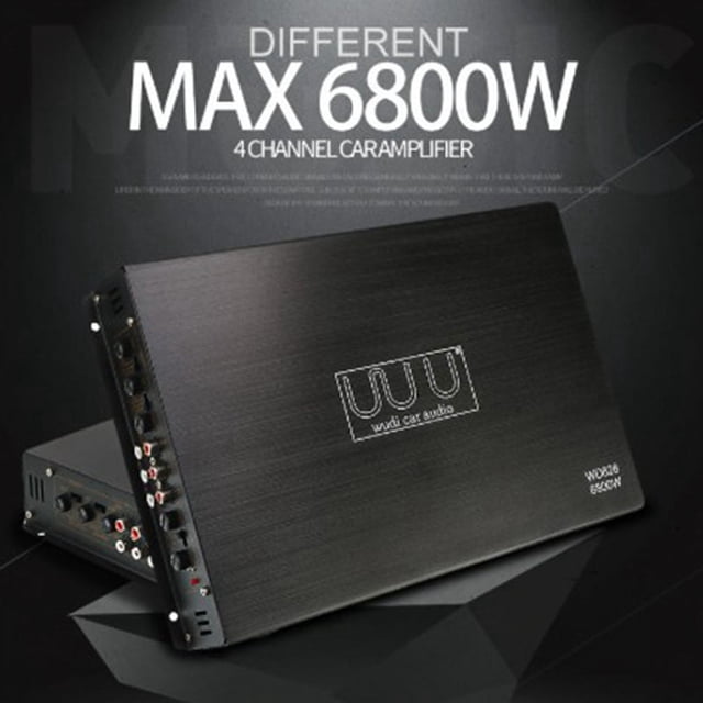 Car Power Amplifier 12V 6800W 4 Channel Stereo Digital Audio Subwoofer Power Amp Car Audio Car Sound Amplifier