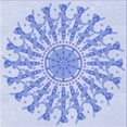 thumbnail image 1 of Ahgly Company Machine Washable Indoor Square Transitional Sky Blue Area Rugs, 6' Square, 1 of 7
