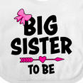 thumbnail image 4 of Inktastic Big Sister to Be with Bow and Arrow Girls Baby Bib, 4 of 4