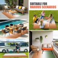 thumbnail image 4 of Sage Green Orange Ombre Outdoor Rug for Patio/Deck/Porch, Non-Slip Large Area Rug 6 x 9 Ft, Abstract Modern Gradient Indoor Outdoor Rugs Washable Area Rugs, Reversible Camping Rug Carpet Runner, 4 of 8