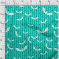 thumbnail image 3 of oneOone Cotton Flex Turquoise Green Fabric Halloween Dress Material Fabric Print Fabric By The Yard 40 Inch Wide, 3 of 4