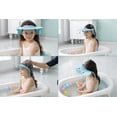 thumbnail image 3 of Gorro de ducha para bebé azul, gorros de baño con visera ajustable, protector de sombrero de champú, visera de baño para bebé, protege los ojos y oídos de los niños, gorro de ducha lindo Rojo Verde, 3 of 5