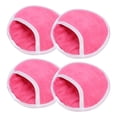 thumbnail image 1 of 4 esponjas de lavado facial, esponjas faciales para limpieza diaria, exfoliante facial, esponjas faciales, lavado de cara, dedos, guante, reutilizable, removedor de maquillaje, rosa roja, 1 of 7