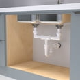 thumbnail image 2 of Keeney 130-16QLK Insta-Plumb Plastic Double Bowl Center Outlet Waste Kit, 2 of 9