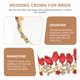 thumbnail image 2 of KAKOWELY Diadema con corona de boda, tocado decorativo, tocado de novia, corona de diamantes de imitación, tocado, 2 of 5