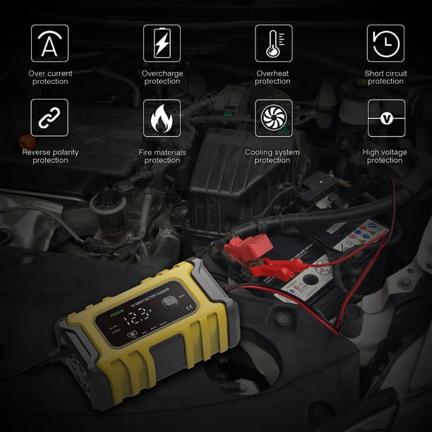 Arrancador Automático Cargador De Batería Cargador de batería automático Arrancador de batería de automóvil de protección múltiple (EE. UU.)