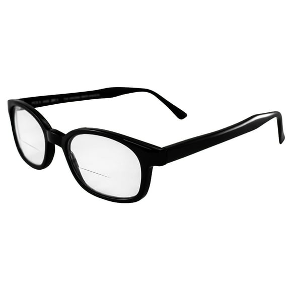 Pacific Coast Sunglasses X-KD Bifocal Readerz Black Frame Clear Lens 1.75 Magnification