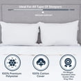thumbnail image 4 of Pillowtex Bed Pillows for Sleeping - Queen Size, Set of 2, Soft Down Alternative Fill, Hotel Quality | All Positions, 4 of 6