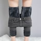 thumbnail image 1 of Pantalones vaqueros térmicos para mujer, Jeans elásticos de felpa cálida para la nieve, pantalones de mezclilla gruesos para estudiantes, pantalones de lana de piel para mamá, invierno, nuevo, 1 of 5