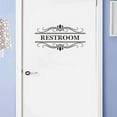 thumbnail image 3 of thovorrnl Restroom Wall Decals, Peel and Stick Vinyl Wall Art Vinyl Bathroom Sticker for Home Office Decor, Black, 3 of 7