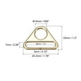 thumbnail image 2 of Uxcell 1.5" Adjuster Triangle with Bar Swivel Clip D Dee Ring Buckle, 16Pack Gold, 2 of 5