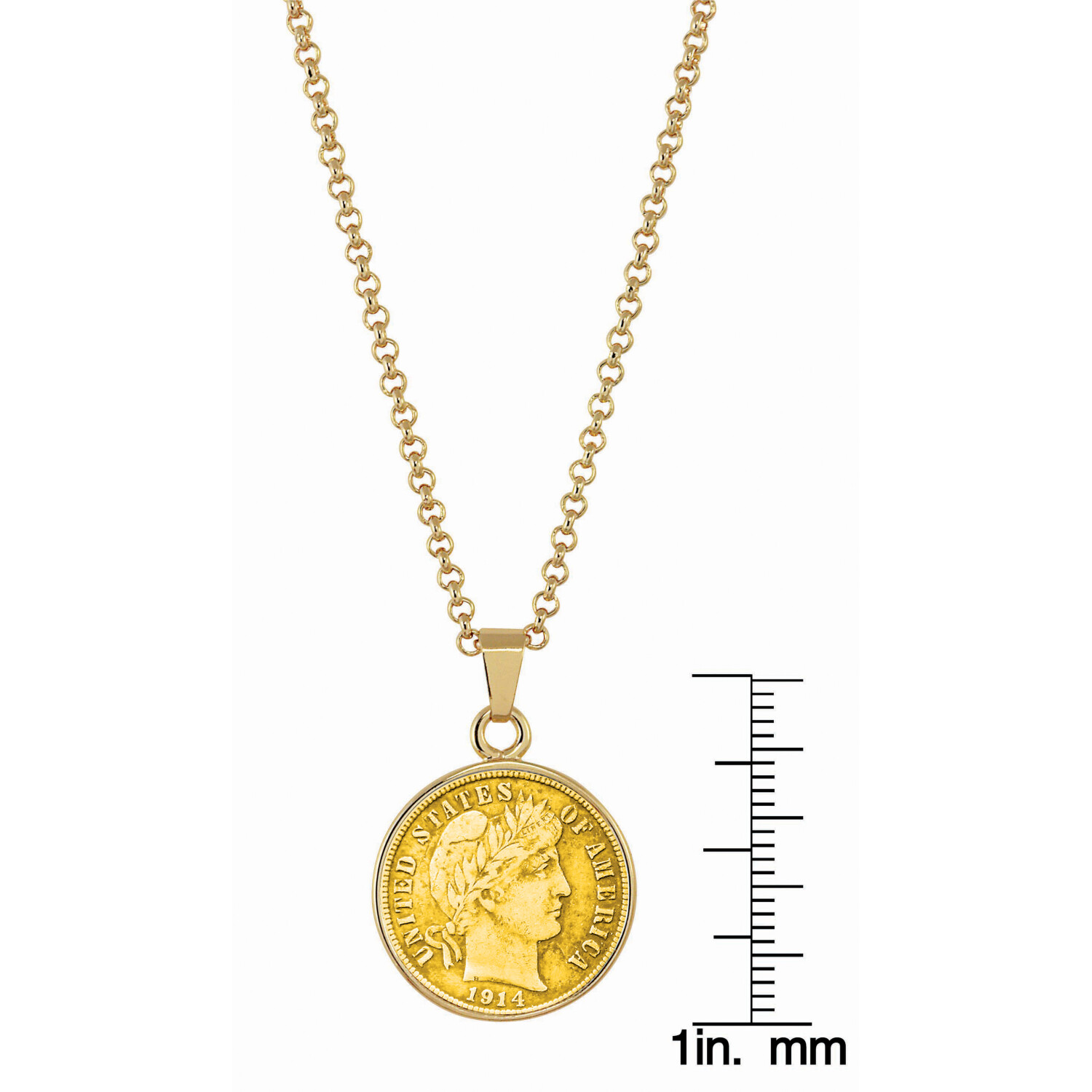 Gold-Layered Silver Barber Dime 