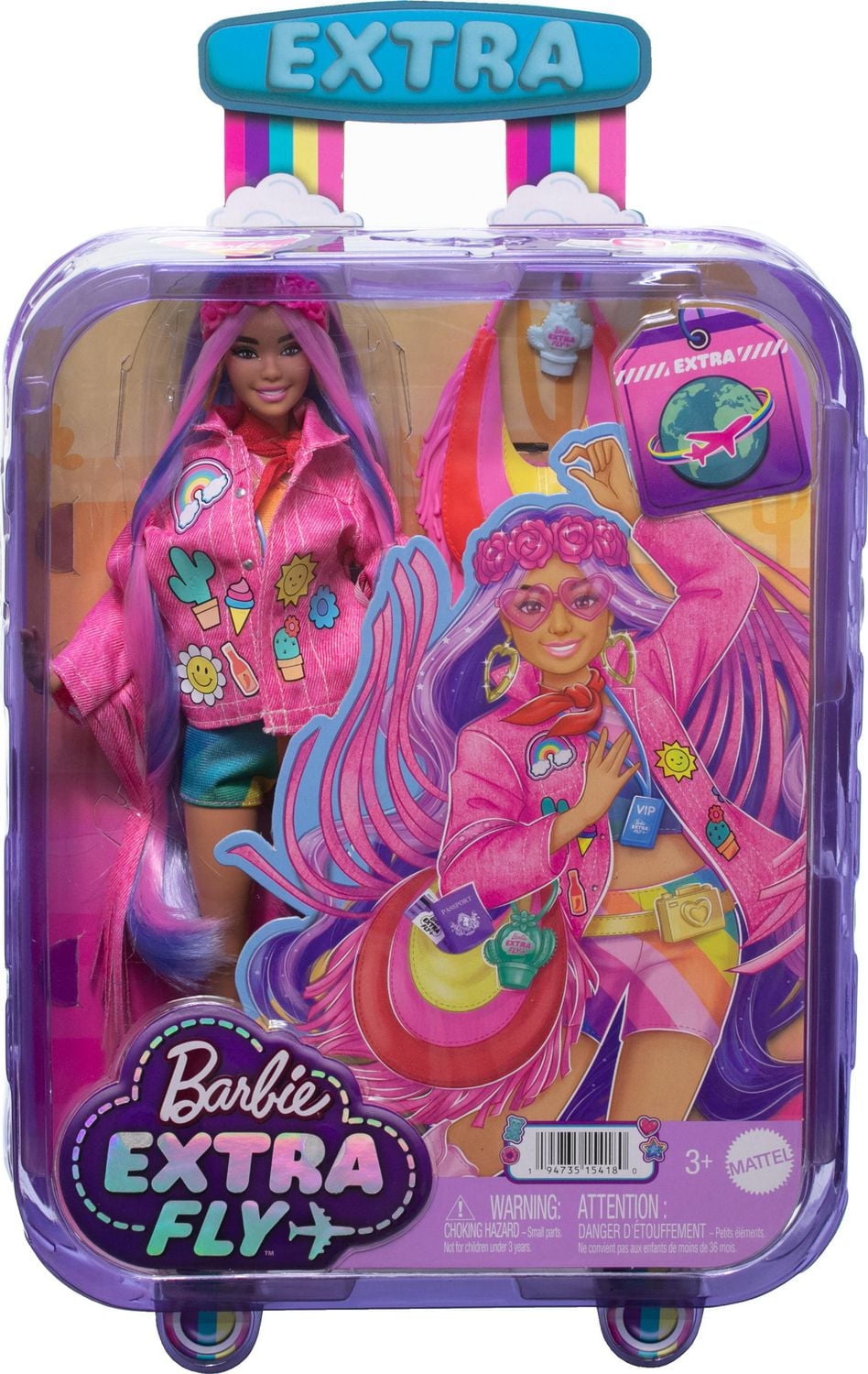 Travel Barbie Doll with Desert Fashion, Barbie Extra Fly