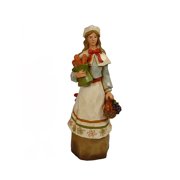 Time to Give Thanks Woman Pilgrim Thanksgiving Table-Top Figure