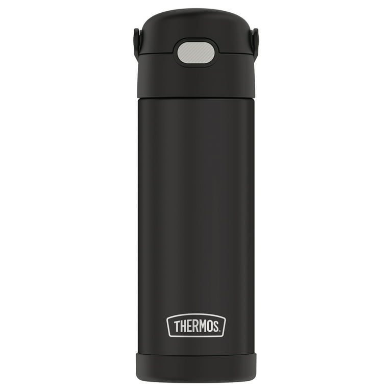 Thermos 16oz Funtainer Stainless Steel Leakproof Bottle, Black