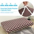 thumbnail image 4 of 2024 Futon Slipcover Armless Sofa Covers Stretch Sofa Bed Slipcover Protector Elastic (Light Gray Animal), 4 of 6