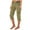 Army Green #096, variant on Women's Cargo Capris Hiking Lightweight Quick Dry Summer Outdoor Casual Travel Pants with Pockets Black M