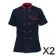 thumbnail image 1 of 2x Uniforme De Trabajo Transpirable Absorción De Sudor Universal Para Cocinar Chef Camarero, 1 of 10