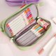 thumbnail image 5 of Organizador de bolsa de papelería de gran capacidad • Bolsa de maquillaje multicapa • Almacenamiento portátil con cremallera para suministros de oficina, viajes y cosméticos, 5 of 6