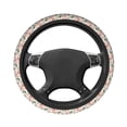 thumbnail image 3 of Elastic Steering Wheel Cover, Floral Butterflies-E Stretch Thickening Car Steering Wheel Cover Women Men, Steering Wheel Protector Universal 15 in, 3 of 7