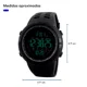 thumbnail image 4 of Reloj de pulsera Skmei 1251 de cuerpo color negro, digital, para hombre, fondo negro, con correa de poliuretano color negro, dial gris, minutero/segundero rojo y blanco, bisel color negro, luz verde y, 4 of 8