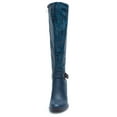 thumbnail image 4 of Ferwind Women's Riding Boots Navy Woven Accent Knee-High Adult Navy  9.5, 4 of 8