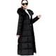 thumbnail image 4 of Chaqueta de algodón para mujer, chaqueta de algodón hasta la rodilla, abrigo de algodón grande, holgado, de color liso, con cuello de lana para mujer, 4 of 6