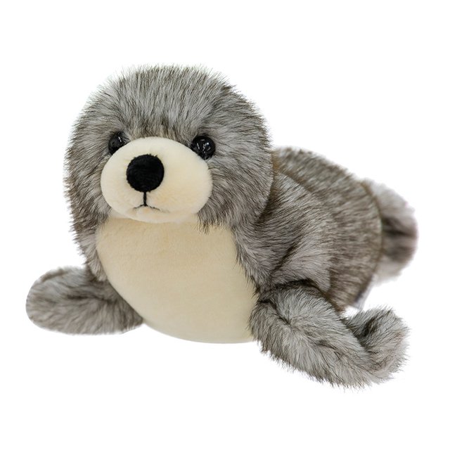 Muñeca de peluche suave con dibujos animados de leones marinos de 30 cm