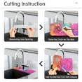 thumbnail image 4 of Color Explosion Splash Kitchen Sink Splash Guard, Silicone Sink Faucet Mat Dry Out the Kitchen Bathroom, 4 of 7