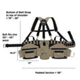 thumbnail image 4 of JACKSON PALMER Professional Comfort-Rig Tool Belt with Adjustable Suspenders (Detachable Pockets & 2 Power Tool Hooks) - Tan & Black, 4 of 4