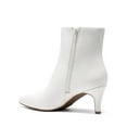 thumbnail image 3 of BURUDANI Women Pointed-Toe Kitten-Heel Ankle Booties Side-Zip Fall Leather Boots for Office & Work, 3 of 8