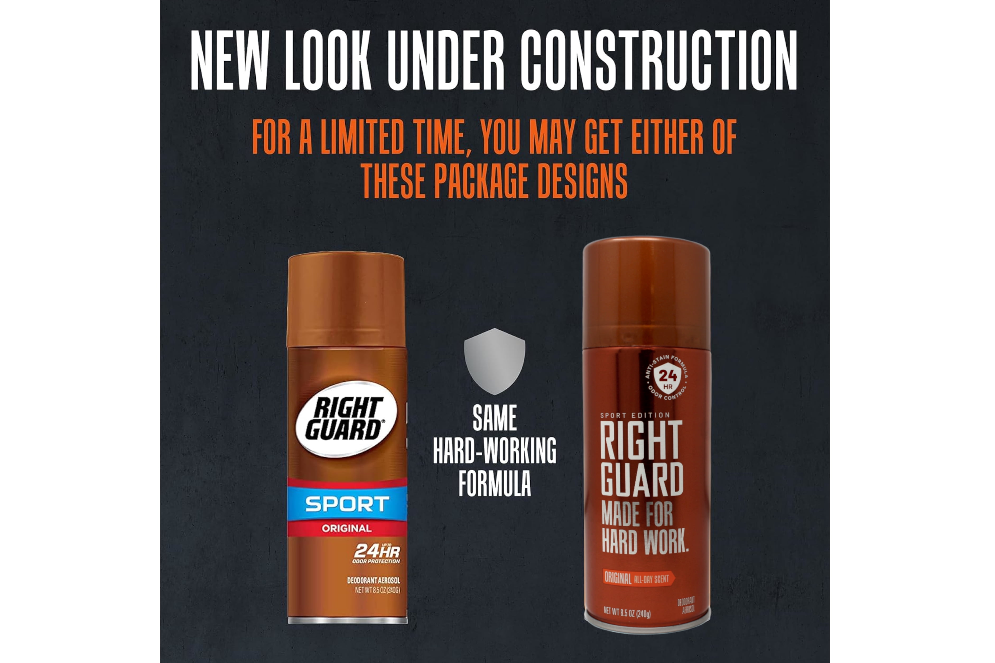 Right Guard Deodorant Aerosol Spray - Original - Pack of 6, Deodorant Spray 8.5 oz