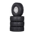 thumbnail image 2 of Con neumlicos de goma rc de rastreador de 1.9ps de 1.9 Pulgadas con borde de metal para 1/10 rc roCe Traxxas -4 -6 axial scx10 90046 rc4wd piezas de coche, 2 of 7