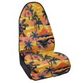 thumbnail image 2 of XYZCANDO Tropical Sunset Palm Terry Cloth Car Seat Covers Waterproof, for Truck Seat SUV Seats Van Suitable for Cars Trucks, 2 of 7