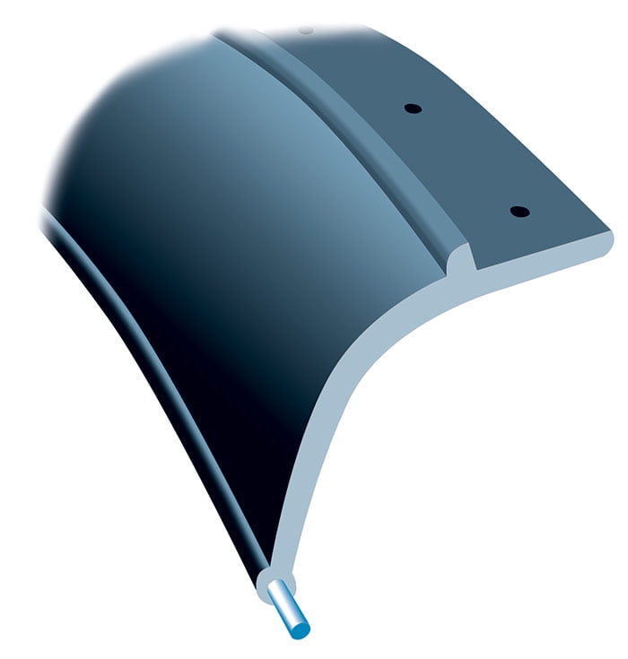 21/2 x 25' Roll" Pacer 52149 Flexy Flare Rubber Fender Extensions