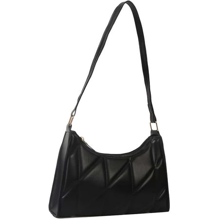 Women s Top Handle Zipper Pu Leather Square Handbags Underarm Bag