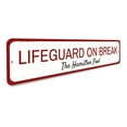 thumbnail image 3 of Lifeguard on Break Novelty Decor, Metal Wall Sign - 4x18 Inches, 3 of 4